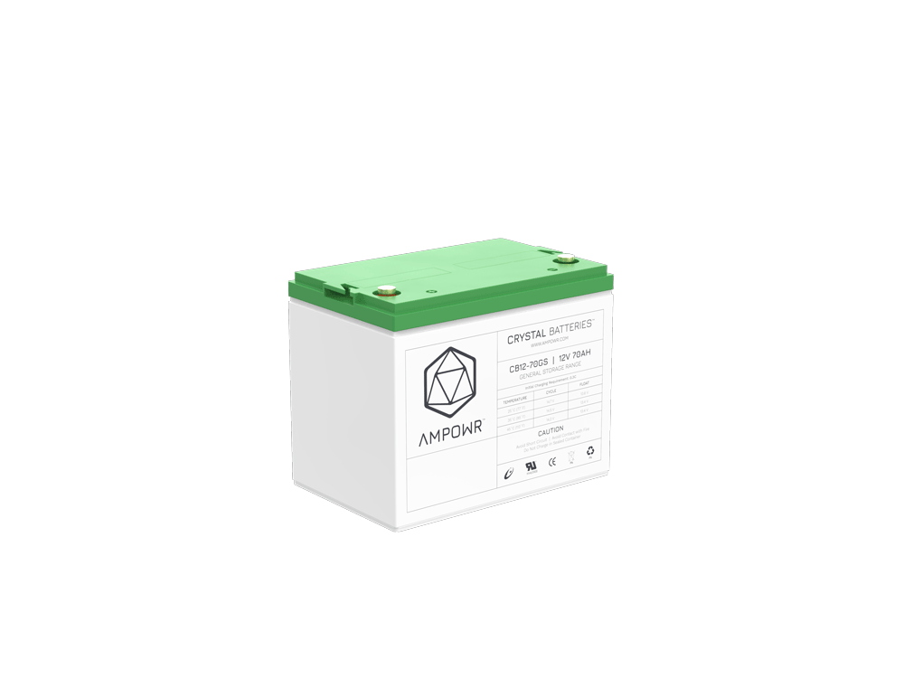 Ampowr CB12-70GS (Lead Crystal 6-CNFJ-70) 12V / 70Ah, M6 Gewinde