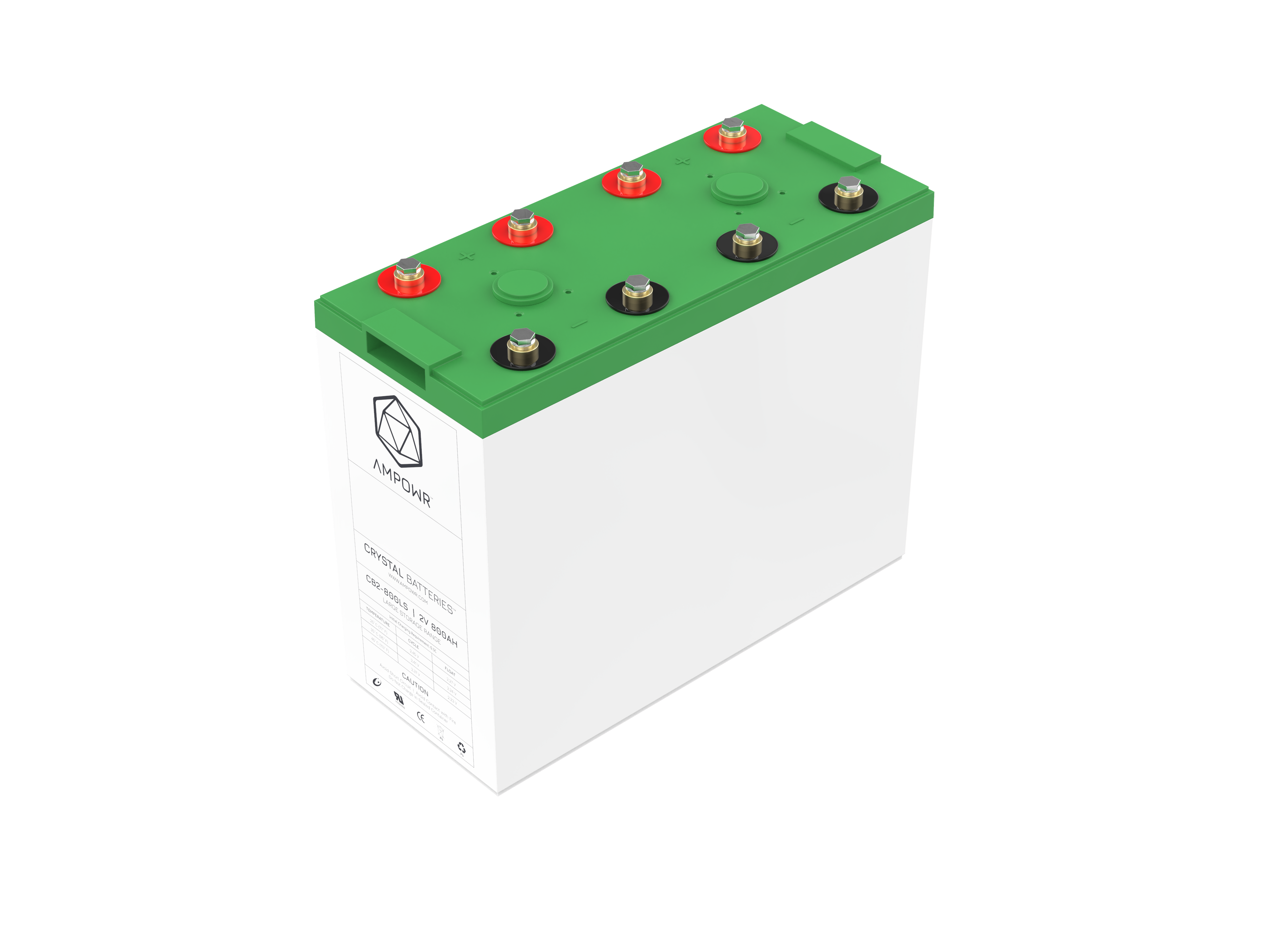 Ampowr CB2-800LS (Lead Crystal CNFJ-800) 2V / 800Ah, M8 Gewinde