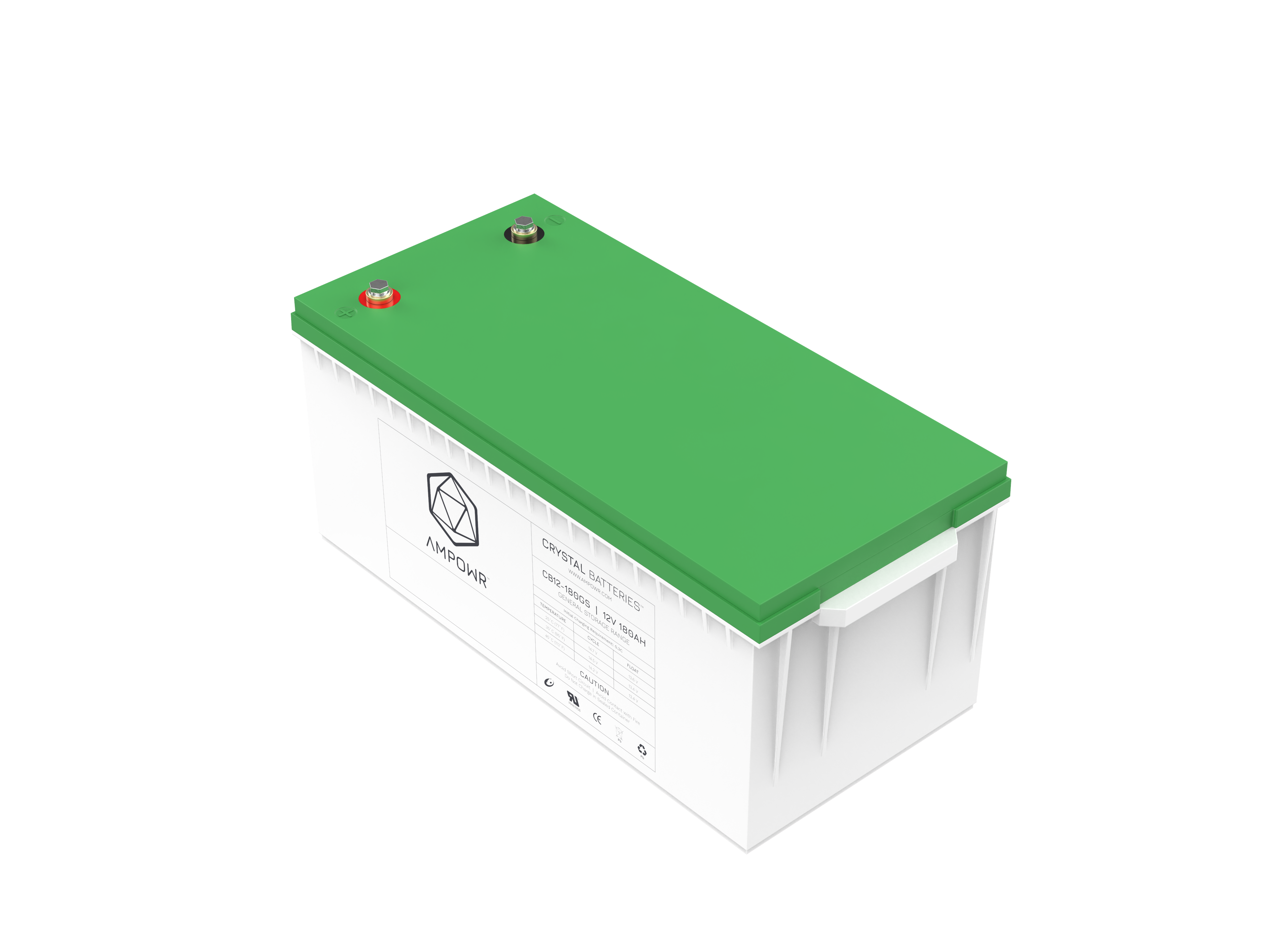 Ampowr CB12-180GS (Lead Crystal 6-CNFJ-180) 12V / 180Ah, M8 Gewinde
