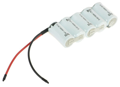 NI-CD Notleuchten Akku 6,0V / 1500mAh (1,5Ah) F1x5 mit Kabel