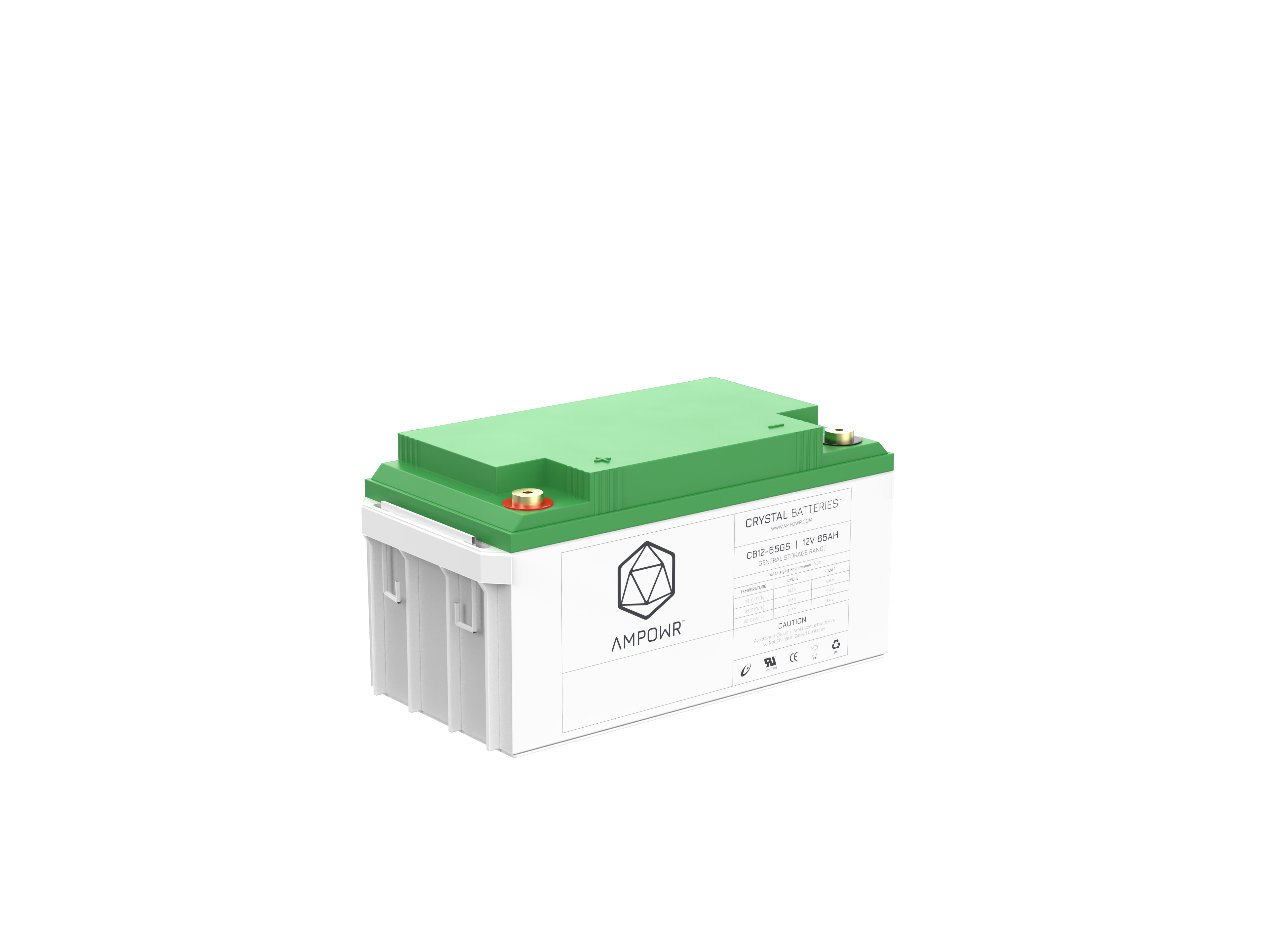 Ampowr CB12-65GS (Lead Crystal 6-CNFJ-65) 12V / 65Ah, M6 Gewinde