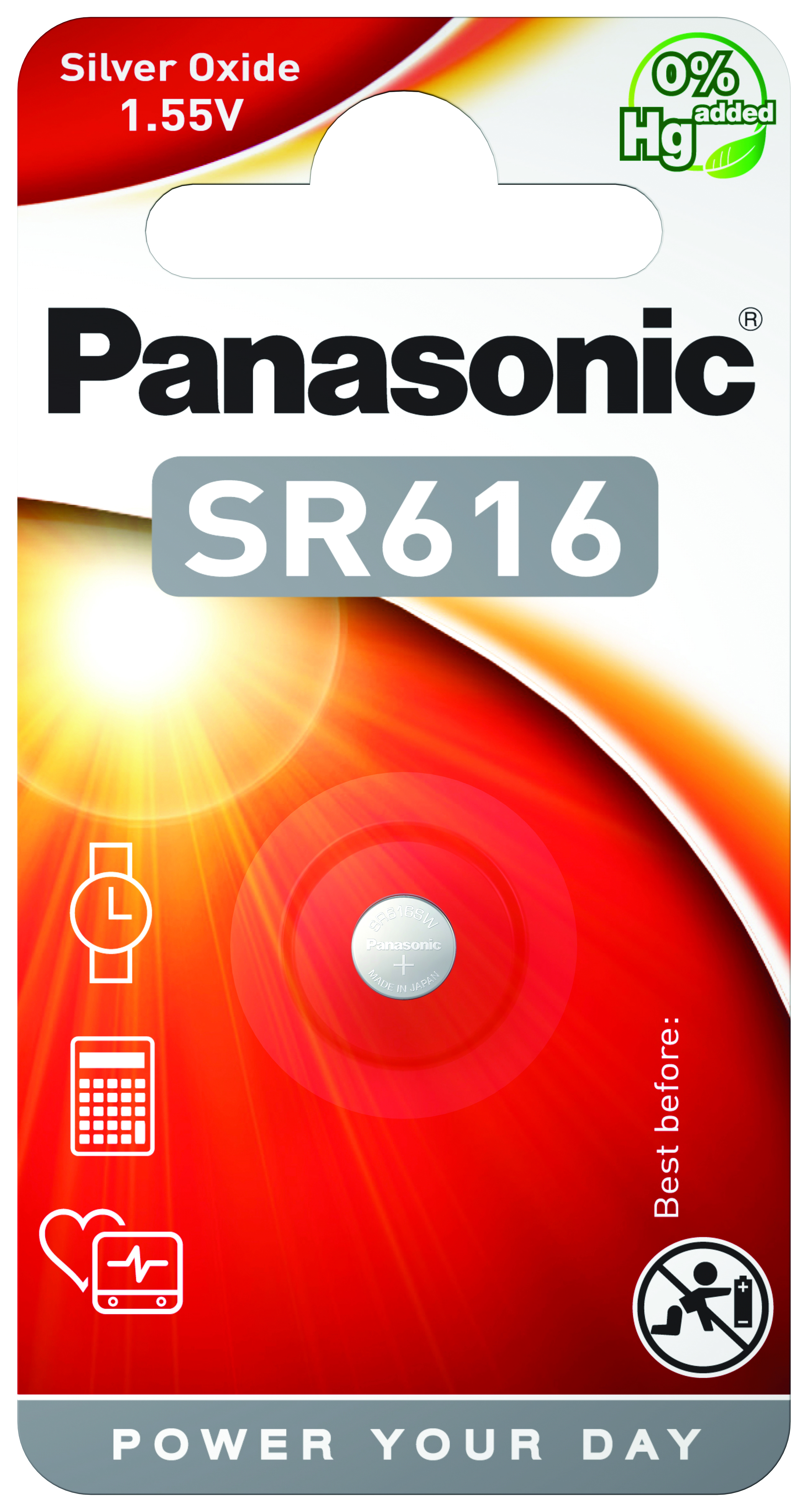 Panasonic SR616 (Silberoxid/Uhrenbatterien)