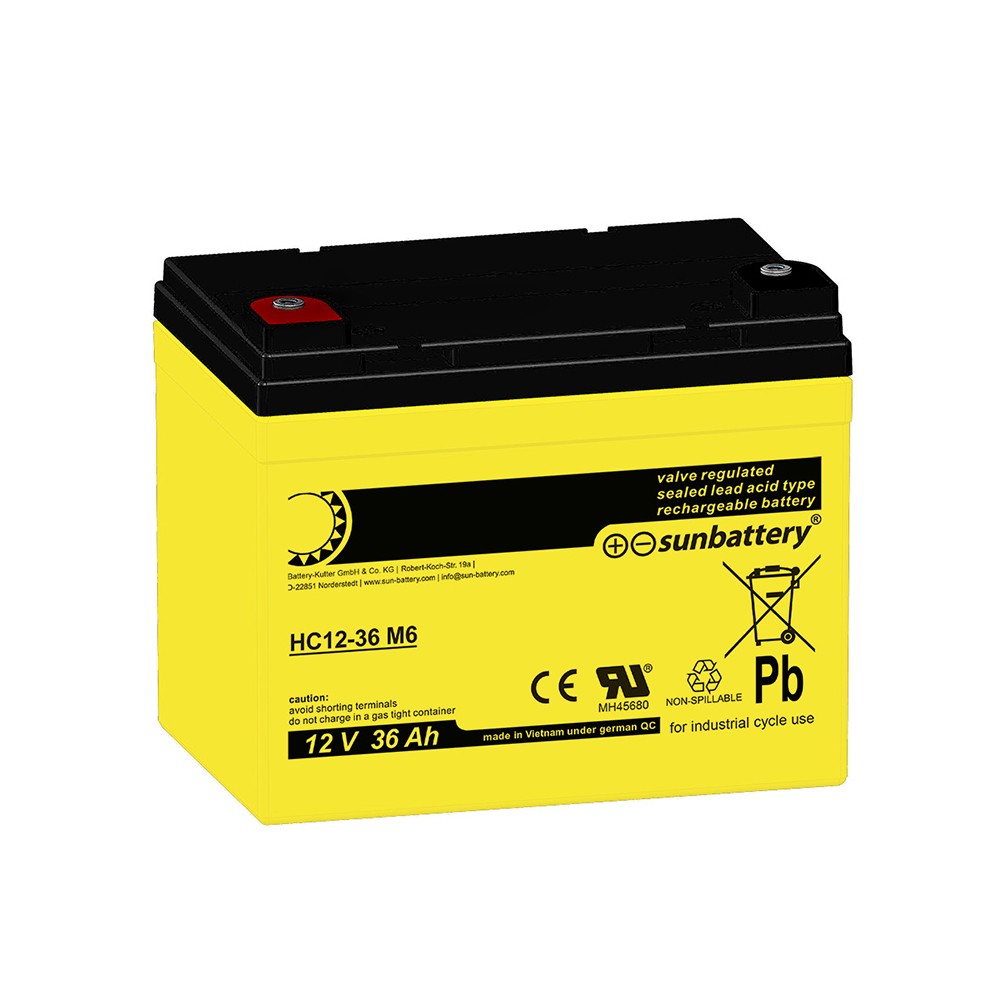  SUN Battery HC12-36 M6