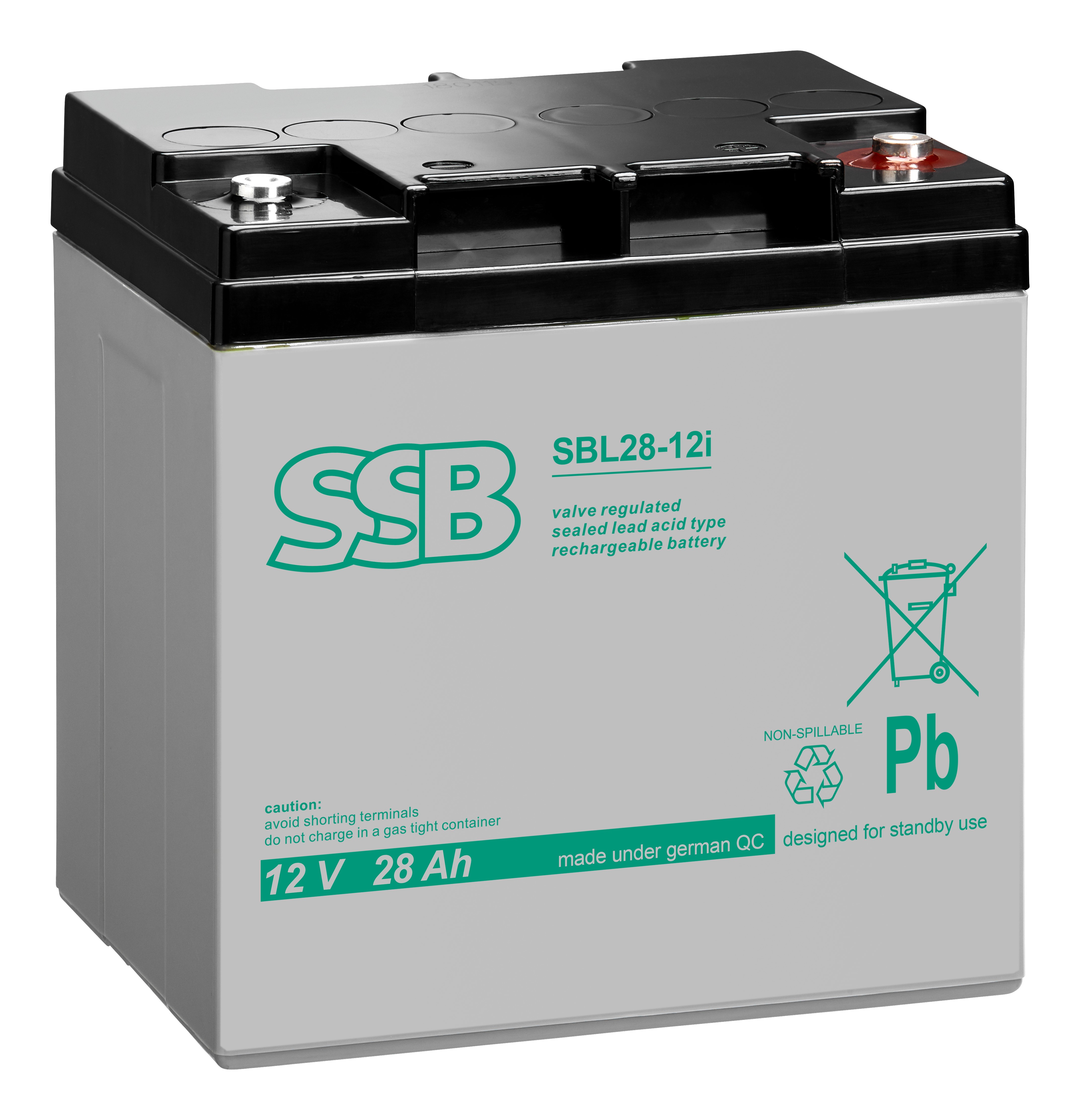 SSB SBL 28-12i, Blei-Vlies-Akku, 12V / 28Ah