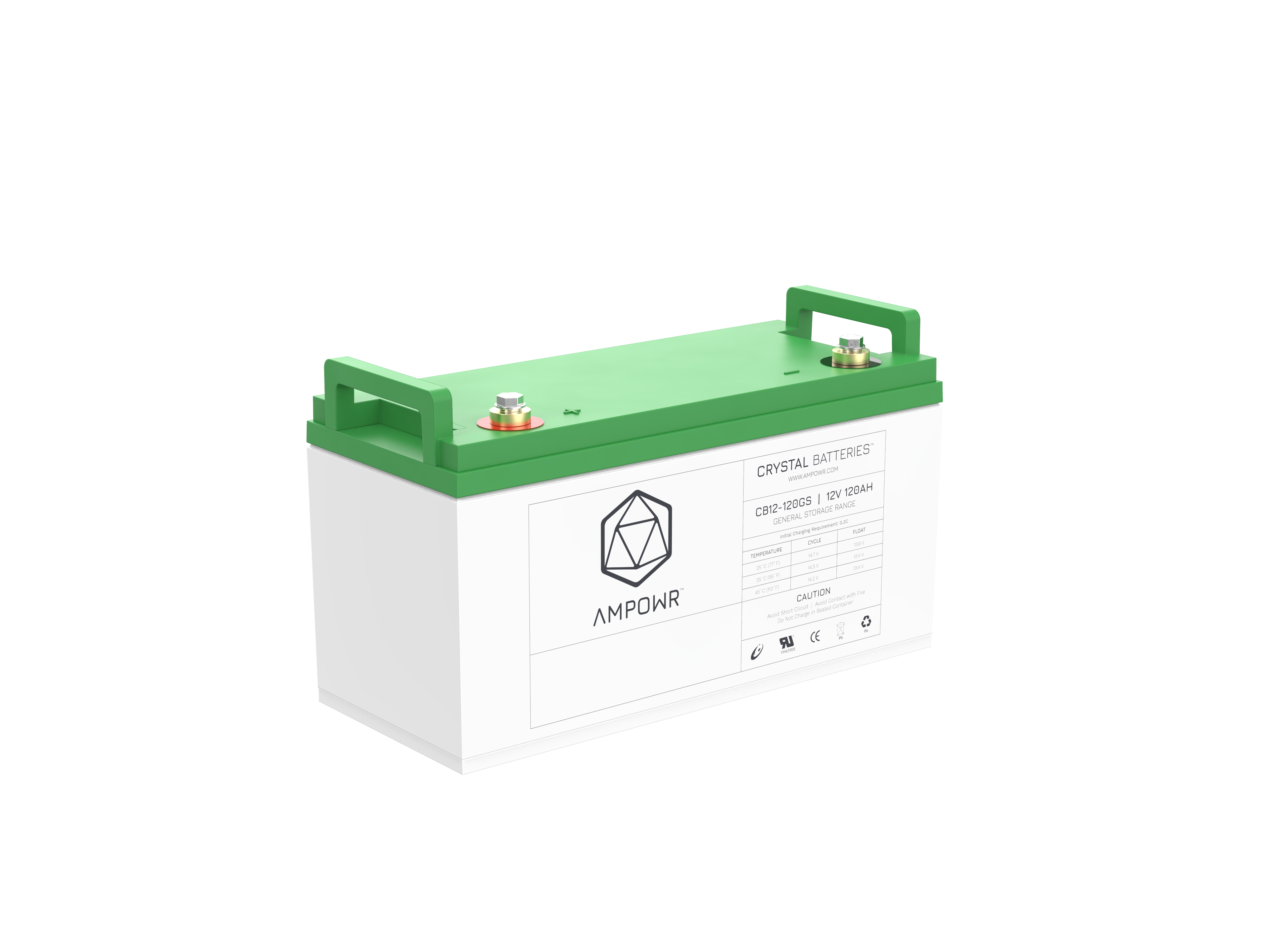 Ampowr CB12-120GS (Lead Crystal 6-CNFJ-120) 12V / 120Ah, M6 Gewinde