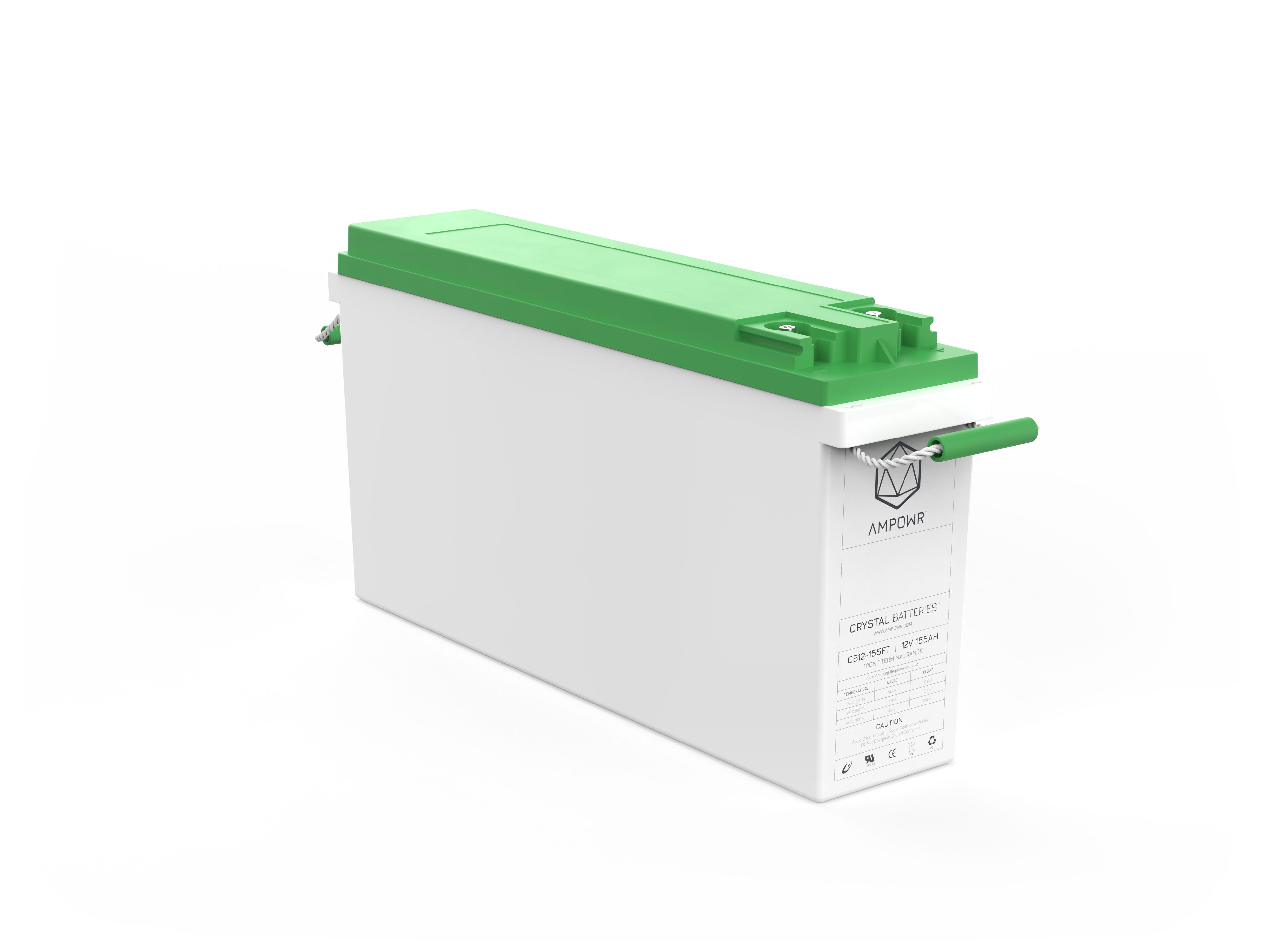 Ampowr CB12-155FT (Lead Crystal 6-CNFT-155, 12V / 155Ah) M8 Gewinde