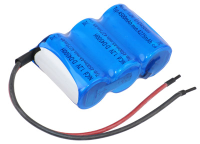 NI-CD Akkupack Notlicht 3,6V / 4500mAh (4,5Ah) F1x3 mit Kabel