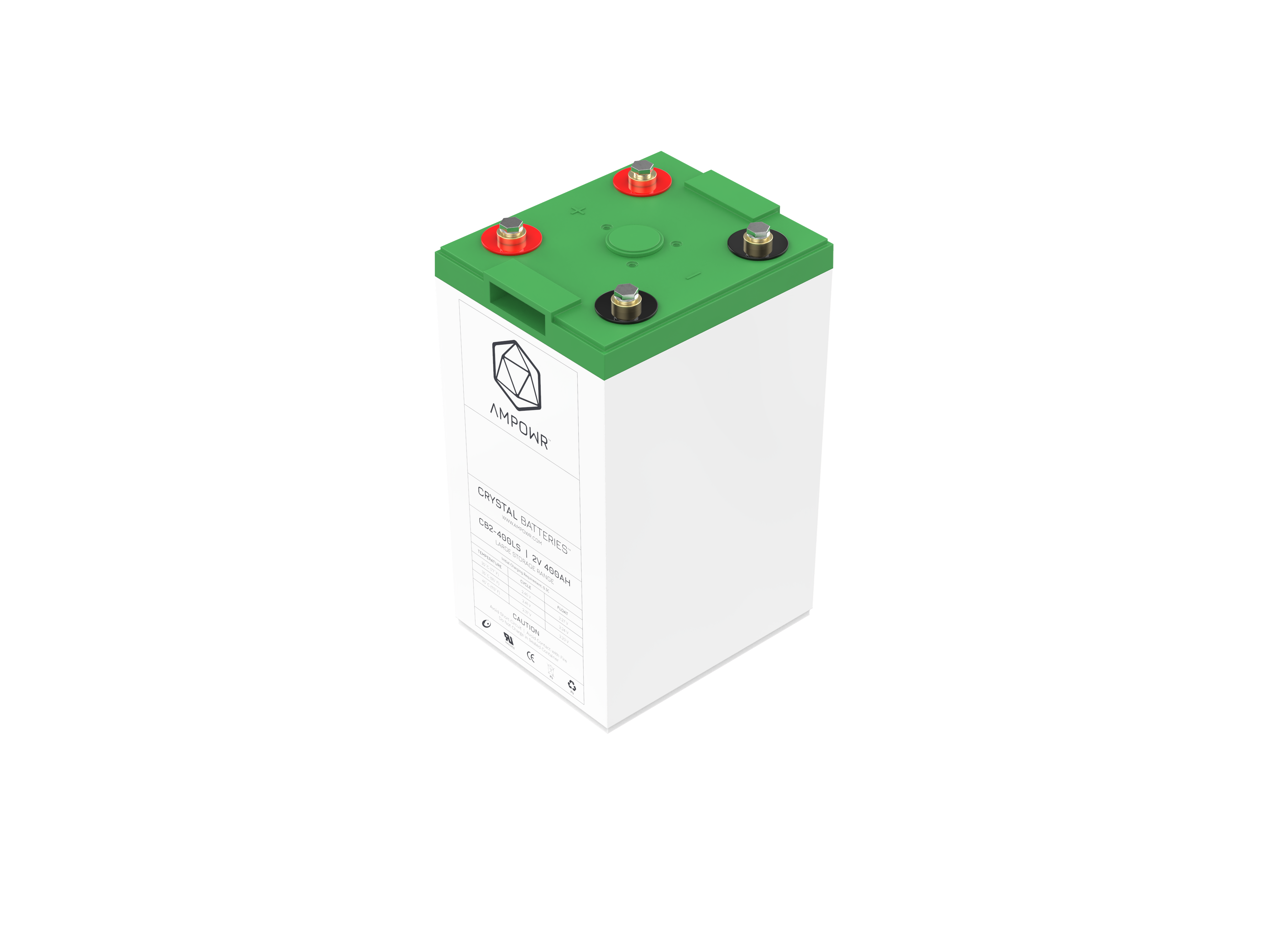 Ampowr CB2-400LS (Lead Crystal CNFJ-400) 2V / 400Ah, M8 Gewinde