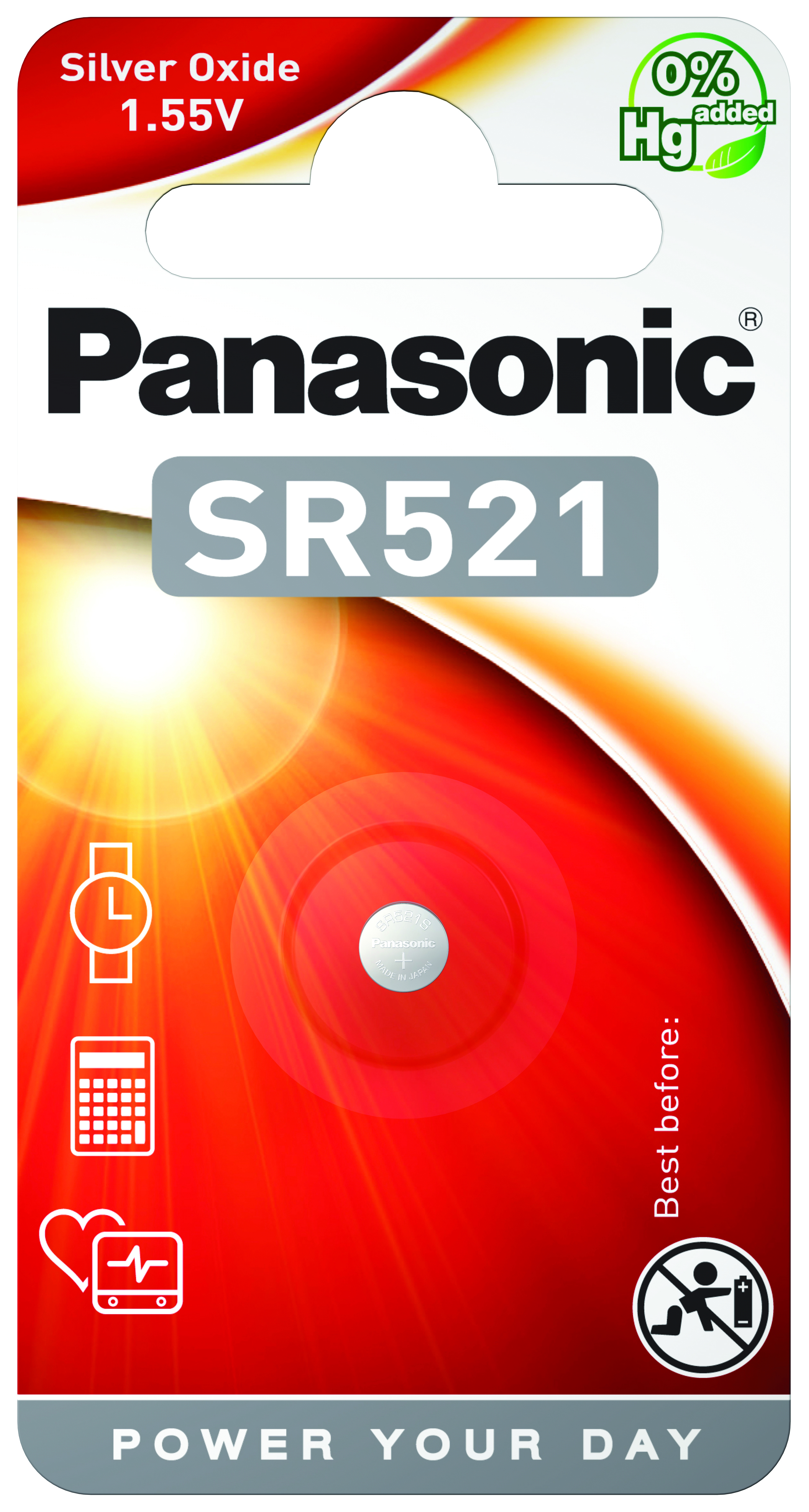 Panasonic SR521 (Silberoxid/Uhrenbatterien)