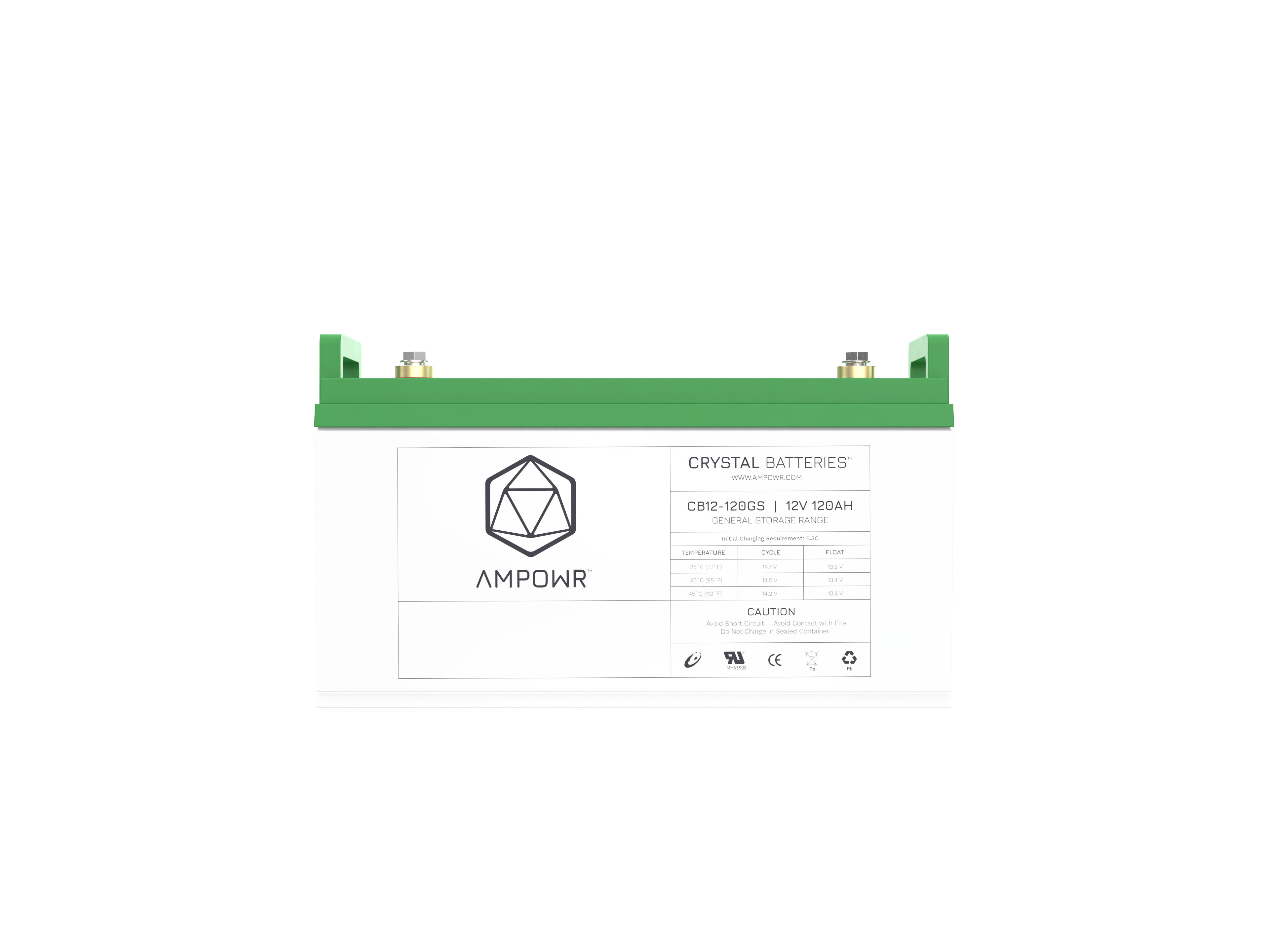 Ampowr CB12-120GS (Lead Crystal 6-CNFJ-120) 12V / 120Ah, M6 Gewinde