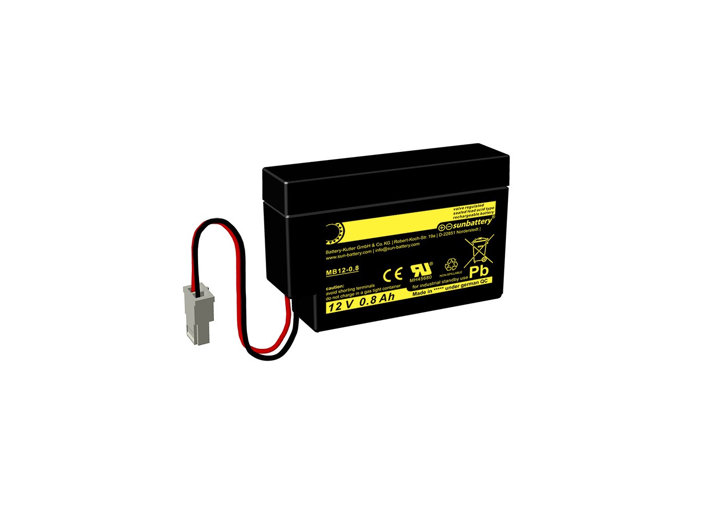 SUN Battery MB12-0.8