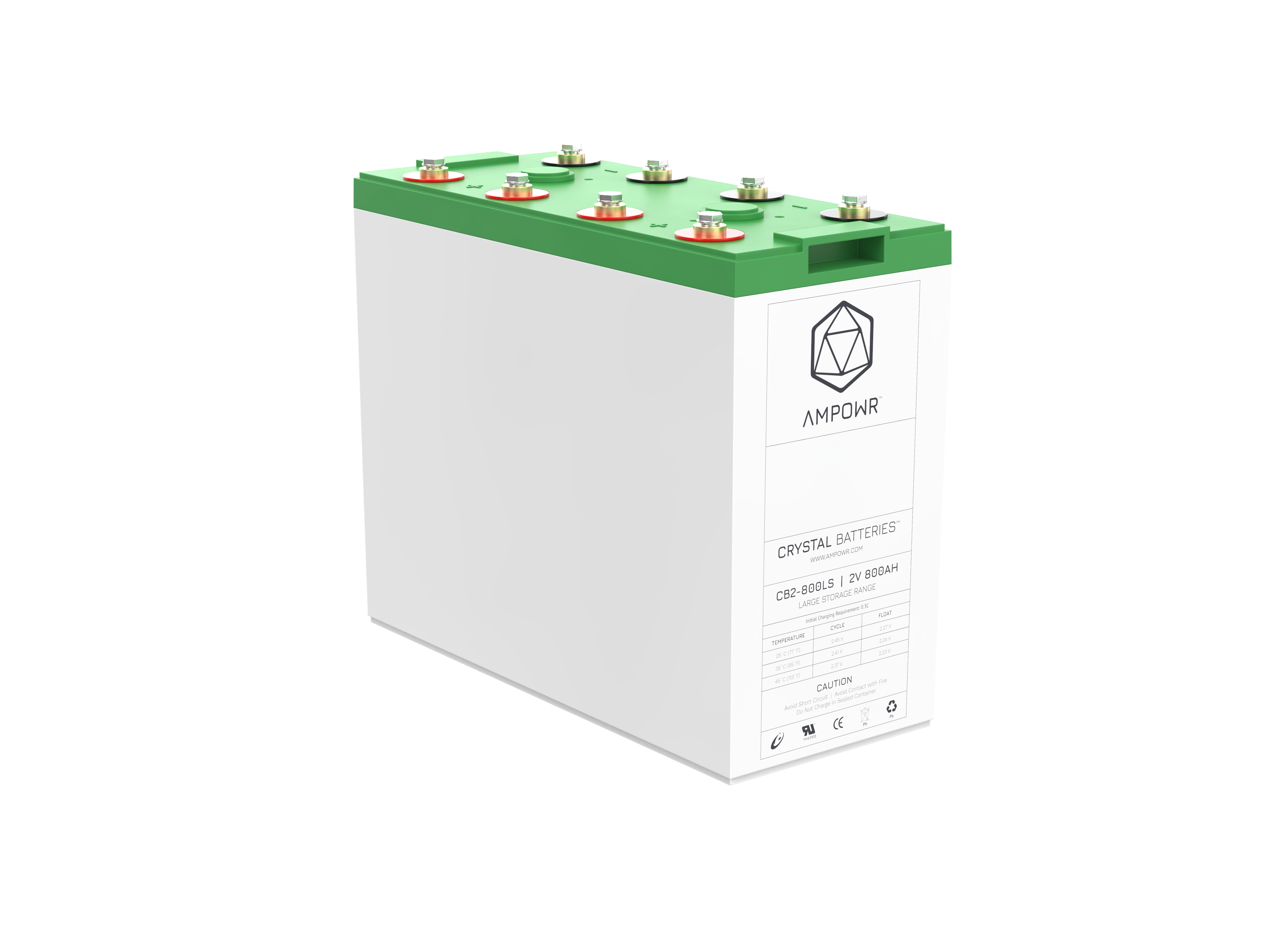 Ampowr CB2-800LS (Lead Crystal CNFJ-800) 2V / 800Ah, M8 Gewinde