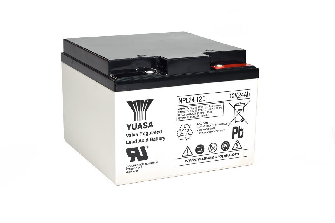 YUASA NPL24-12l(12V 24Ah) General Purpose VRLA Battery. M5 Schraubenklemme