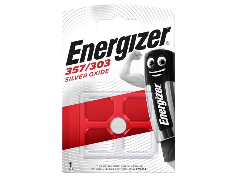 Energizer 357/303 SR44 4.5V Silberoxid Knopfzelle (1er Blister)