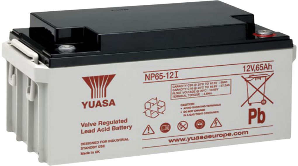 YUASA NP65-12(12V 65Ah) Schraubenklemme, M6