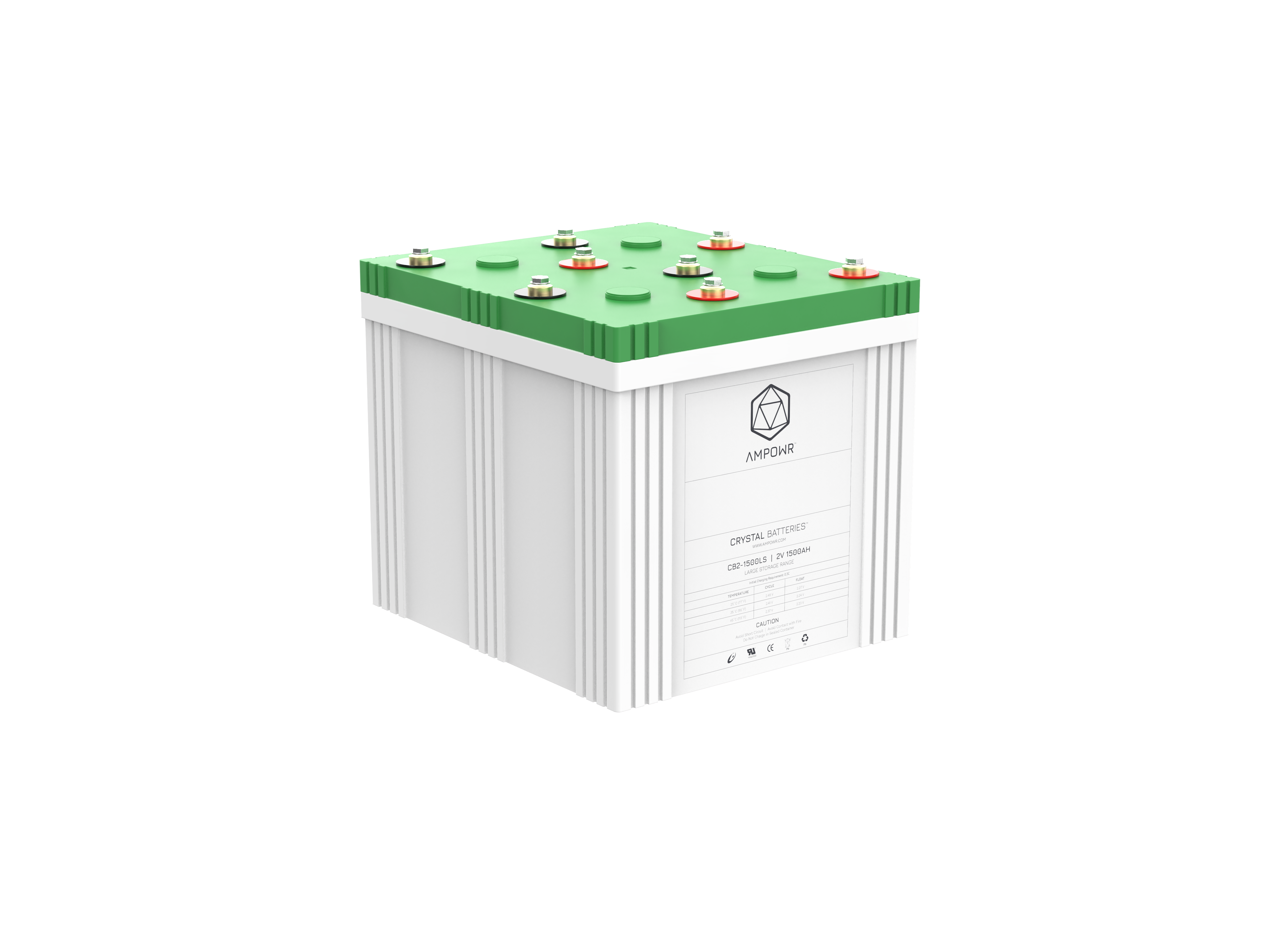 Ampowr CB2-1500LS (Lead Crystal CNFJ-1500) 2V / 1500Ah, M8 Gewinde
