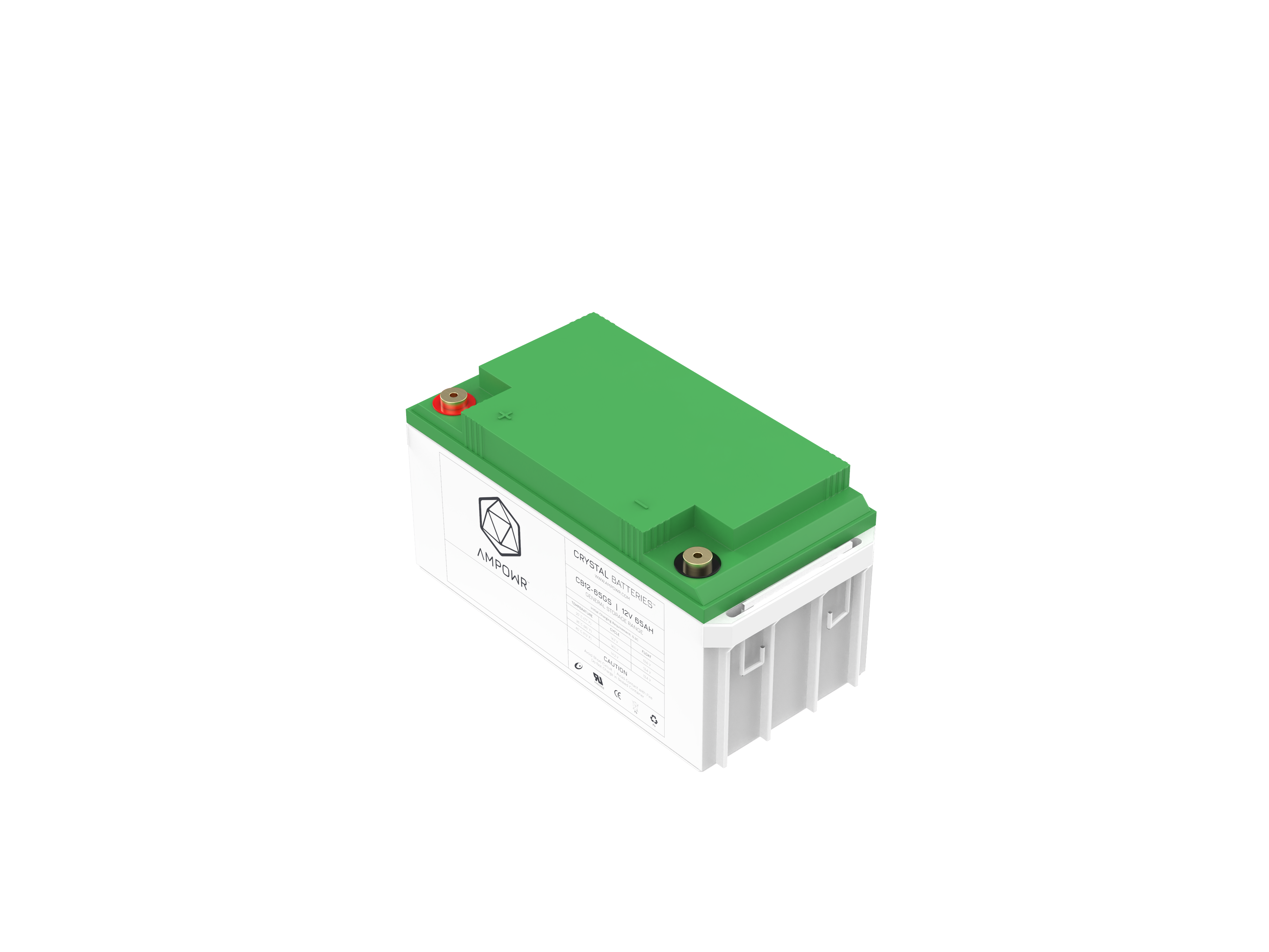 Ampowr CB12-65GS (Lead Crystal 6-CNFJ-65) 12V / 65Ah, M6 Gewinde