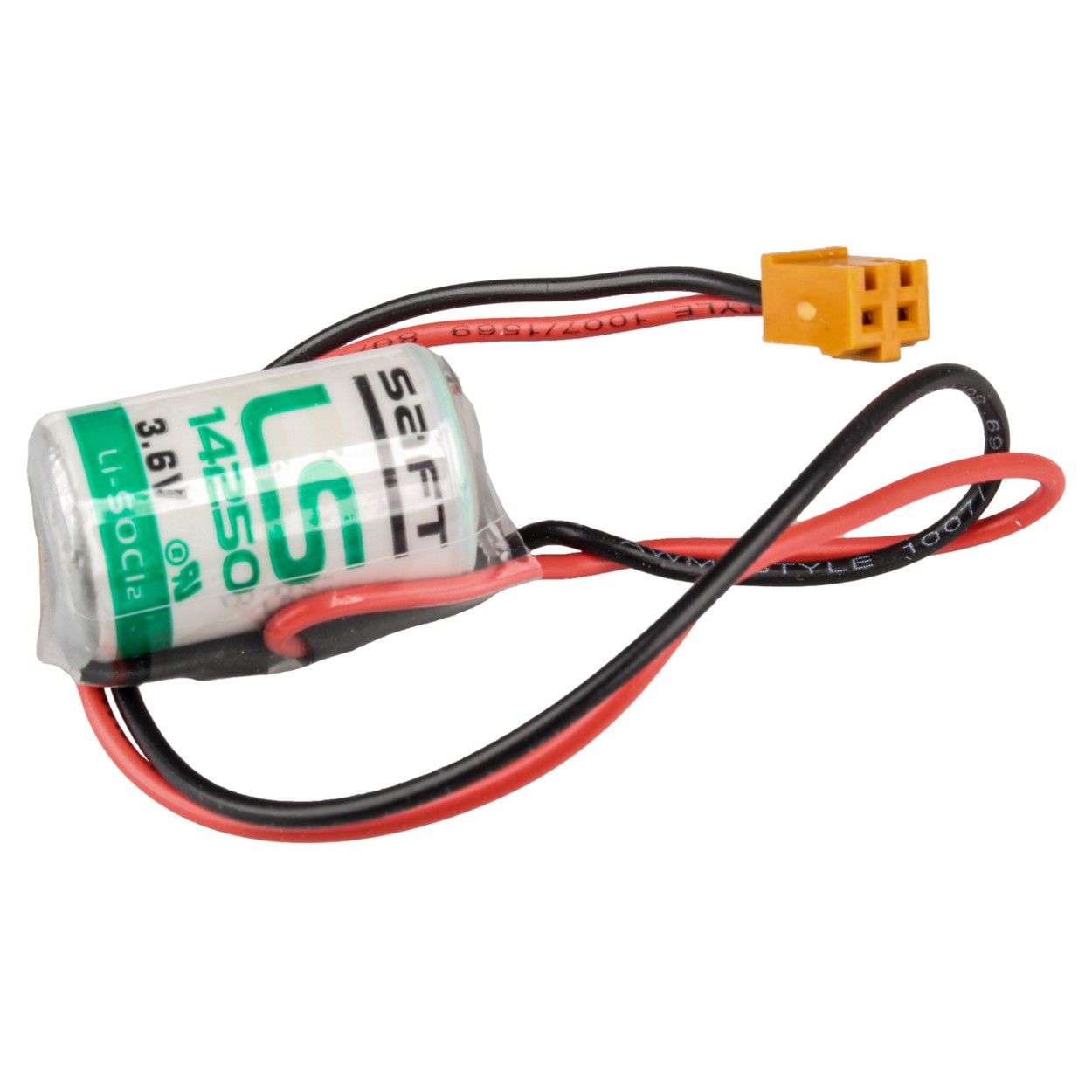 Saft LS14250 1/2AA für Mitsubishi C52005, JAE-IL-G-2S-S3C2-SA-INV lose 