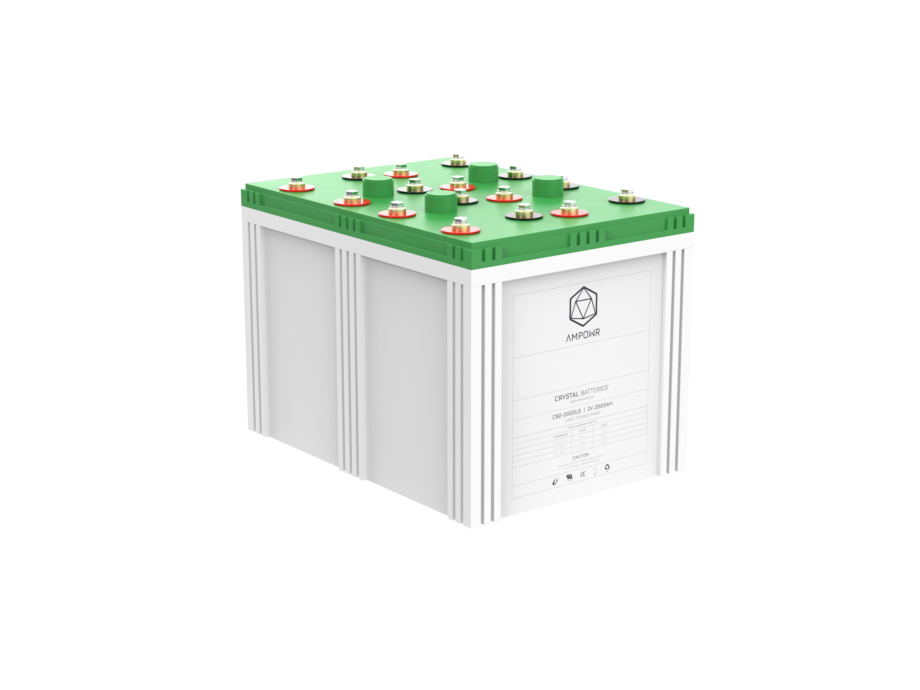 Ampowr CB2-2000LS (Lead Crystal CNFJ-2000) 2V / 2000Ah, M8 Gewinde