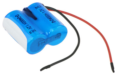 NI-CD Akkupack Notlicht 2,4V / 4000mAh (4,0Ah) F1x2 mit Kabel