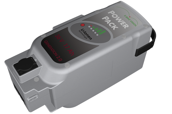 Power Pack 36V 17Ah für Panasconic DELUXE Antrieb