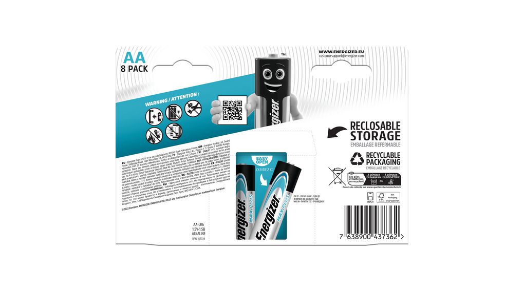 Energizer Max Plus LR6 AA Industrial (4er Blister)