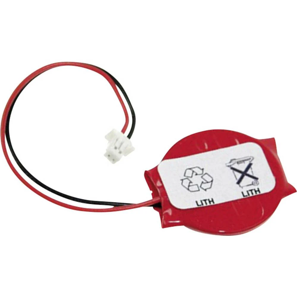 CR2016 CMOS / BIOS Batterie mit Stecker, 3V / 75mAh