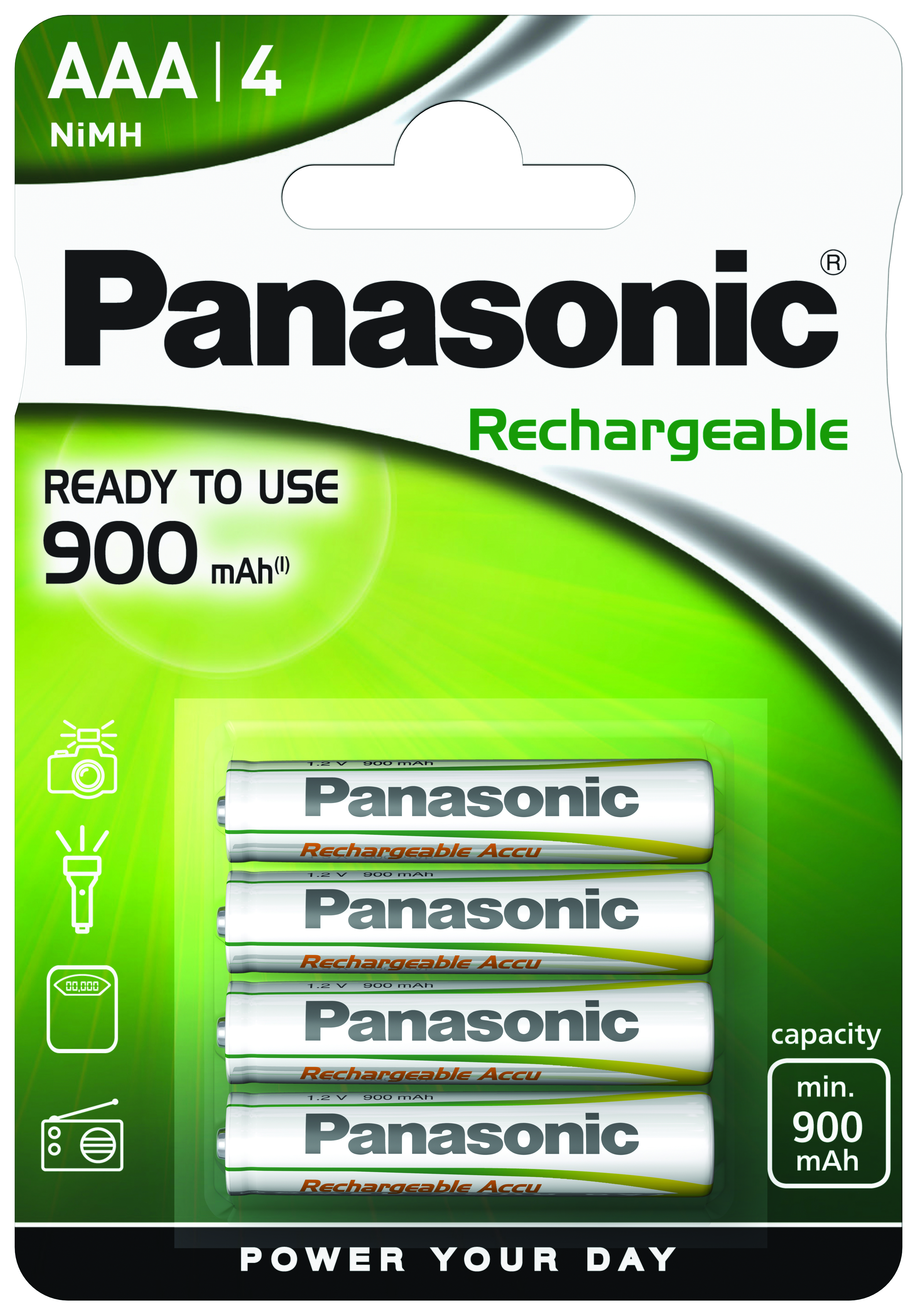 Panasonic Ni-Mh Akku 4x LR03 (AAA) 900mAh
