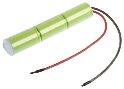 NI-MH Notleuchten Akku 3,6V / 4000mAh (4,0Ah) L1x3 mit Kabel