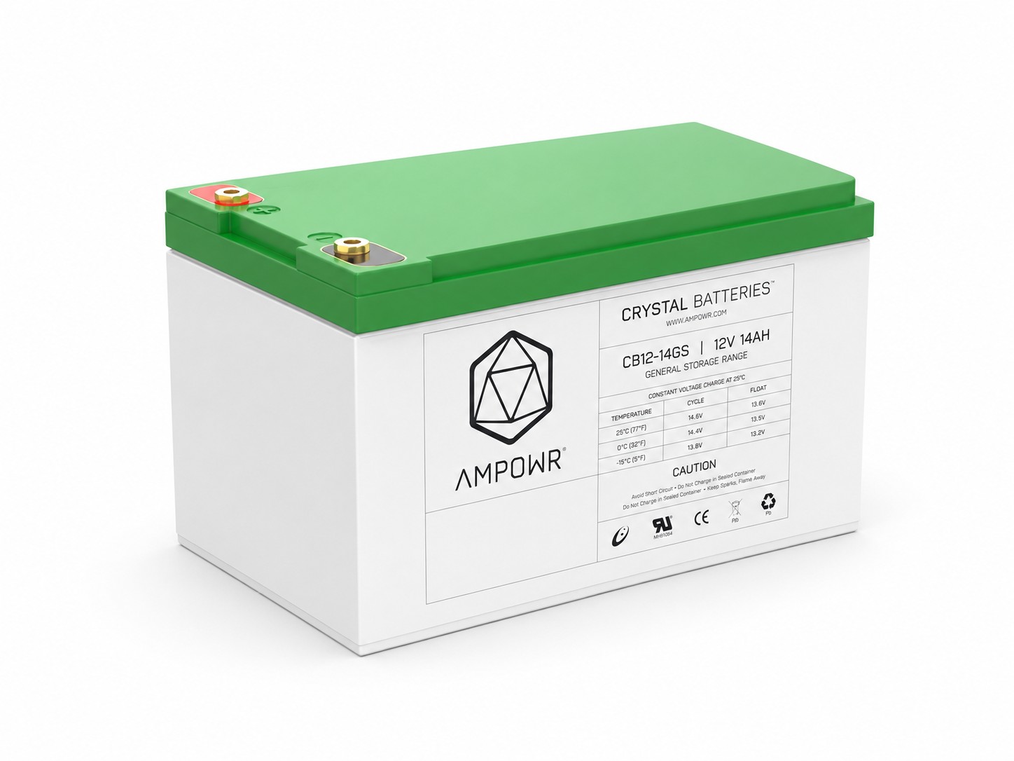 Ampowr CB12-14GS (Lead Crystal 6-CNFJ-14) – 12V / 14Ah Bleikristall