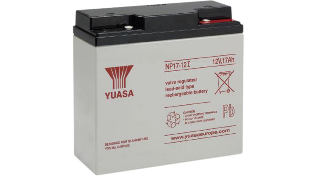 YUASA NP17-12(12V 17Ah) Schraubenklemme, M5