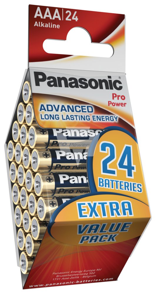 Panasonic Pro Power LR03PPG/25PD (AAA) 1.5V Micro 24er Packung Alkaline