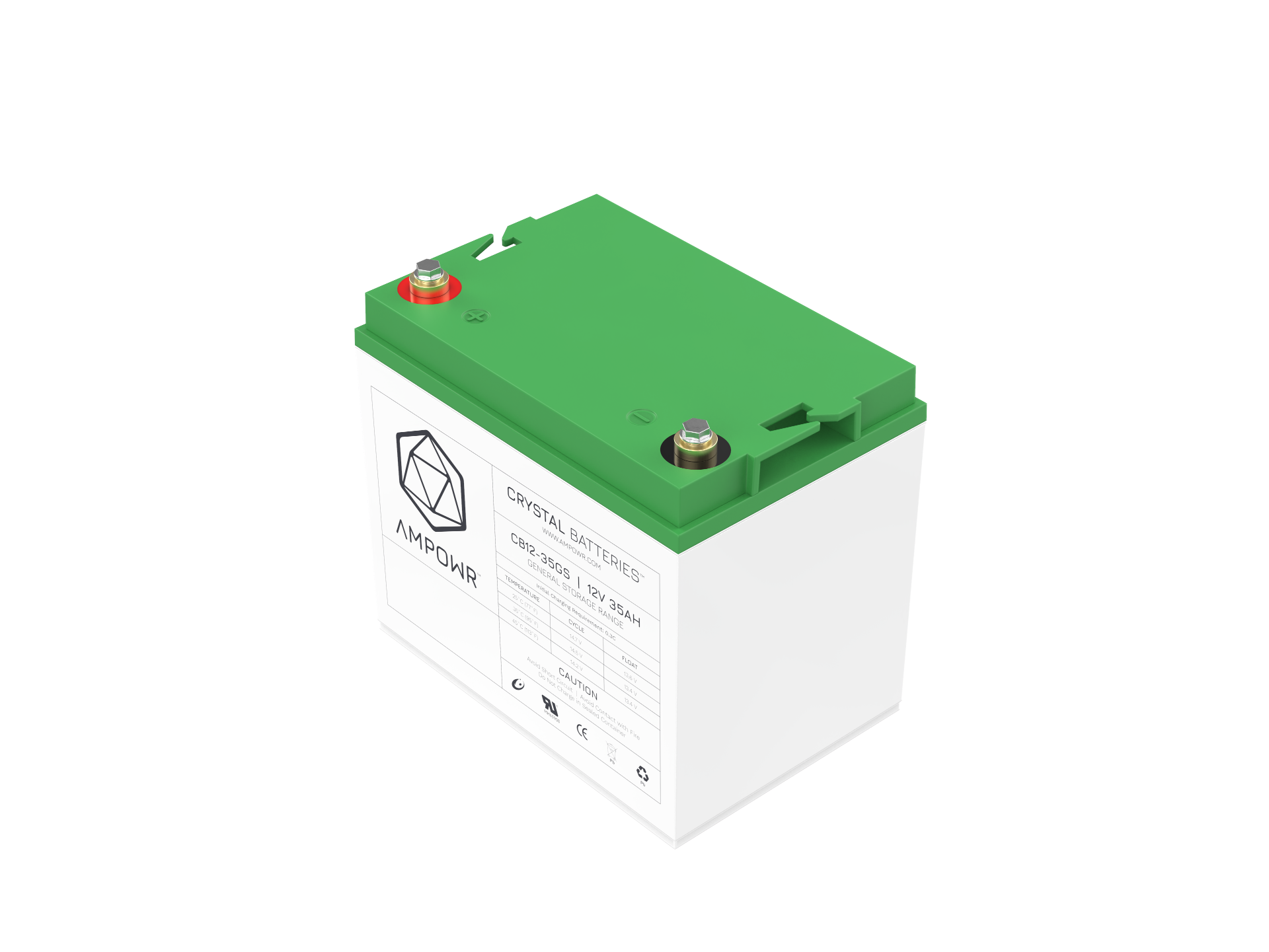 Ampowr CB12-35GS (Lead Crystal 6-CNFJ-35F) 12V / 35Ah M6 Gewinde