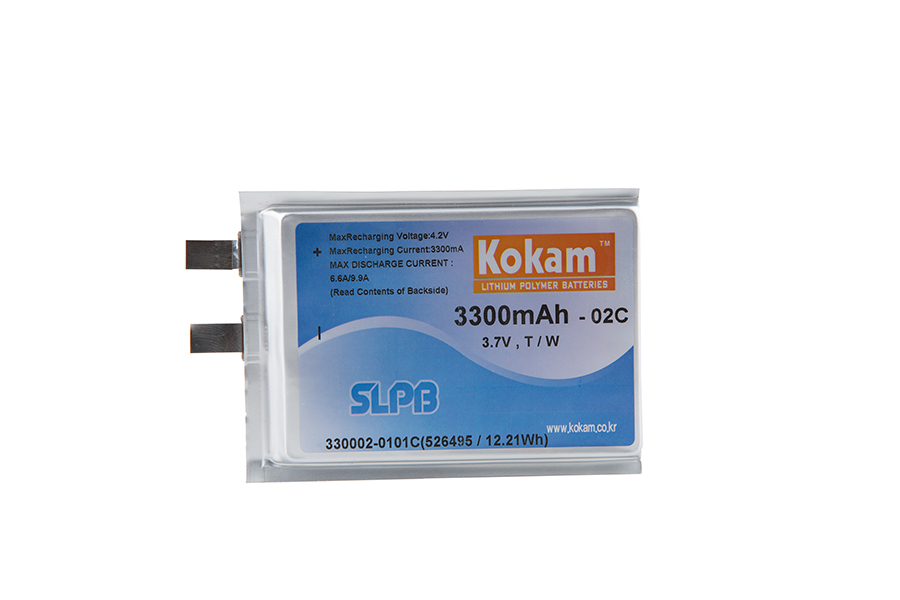 Kokam SLPB 526495, 3.7 V 3300 mAh, LiPo-Akku