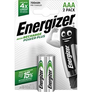 Energizer Recharge AAA Akku HR06 Micro 700mAh (2er Blister)