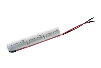 Akkupack Notlicht 3,6V / 2500mAh (2,5Ah) Stab mit Kabel
