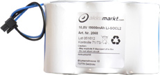 Batteriepack für 3HAC16831-1, 10.8V / 17Ah, als Ersatzbatterie für 10.8V ABB Robot